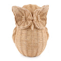 Woven Look Owl Figurines Set Of 2