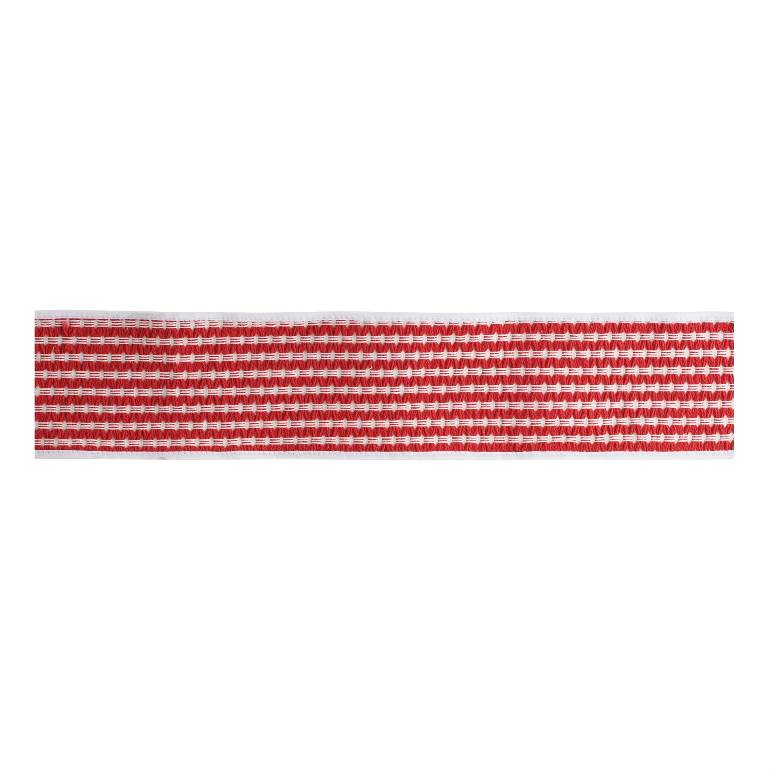Woven Stripe Wired Cotton Ribbon 4 X 5 Yds.