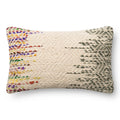 Woven Wool Cotton Ivory Multi 13 X 21 Throw Pillow Or Pillow Cover