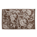 Woven Wool And Cotton Blend Jacquard Rug With Floral Pattern 5 X 8