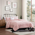 Wrangler Steer Head Stripe Reversible Comforter Set With Decorative Pillow Pink