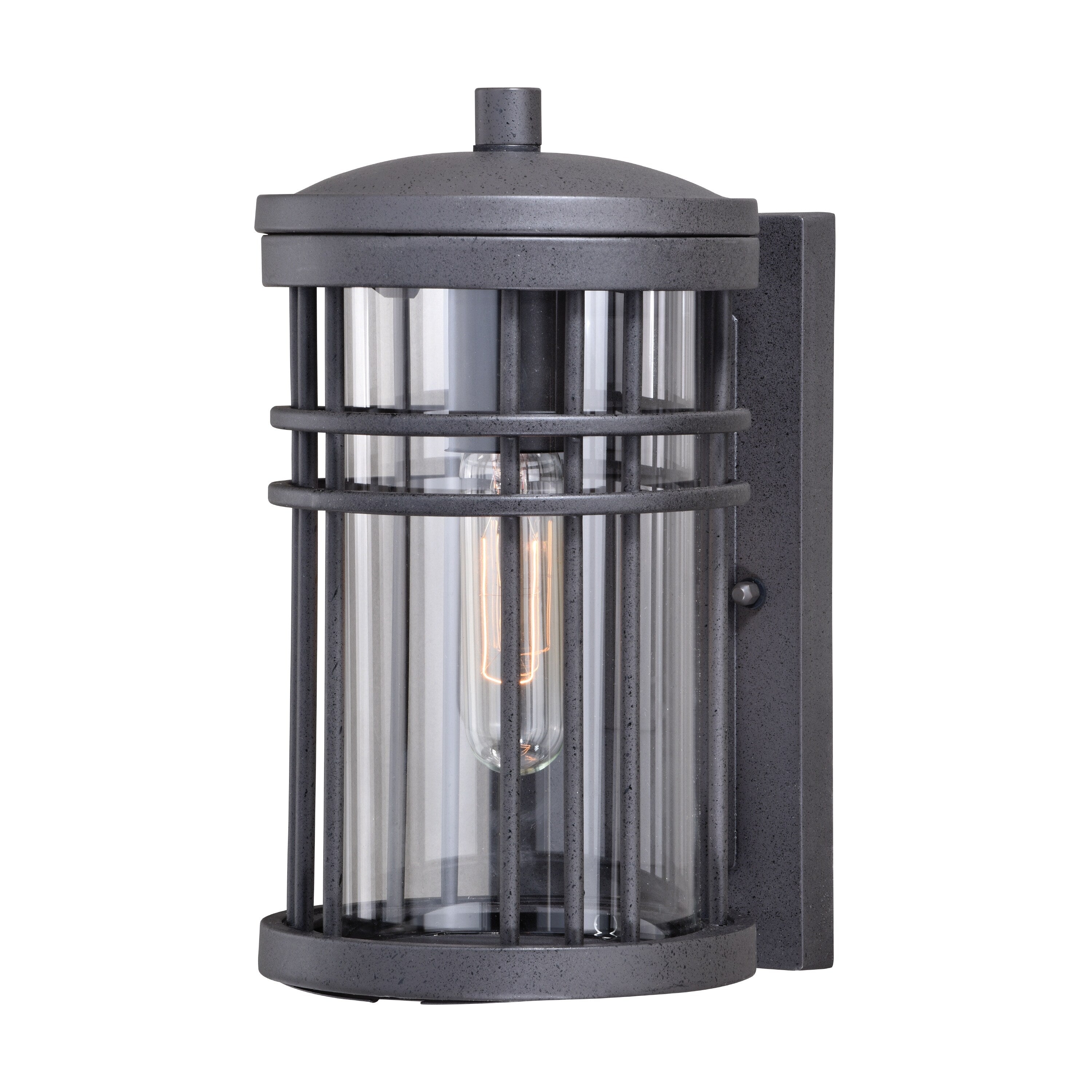 Vaxcel Wrightwood 10 H Outdoor Wall Light Vintage Black
