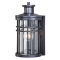 Wrightwood Black Motion Sensor Dusk To Dawn Outdoor Wall Light 6 In W X 12 In H X 7.25 In D