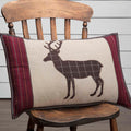 Wyatt Applique Deer 14 X 22 Pillow