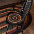 Red Rustic Lodge Tabletop Kitchen Vhc Wyatt Chair Pad Set Of 6 Jute Plaid Round
