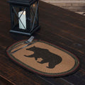 Wyatt Bear Oval Jute Placemat Set Of 6