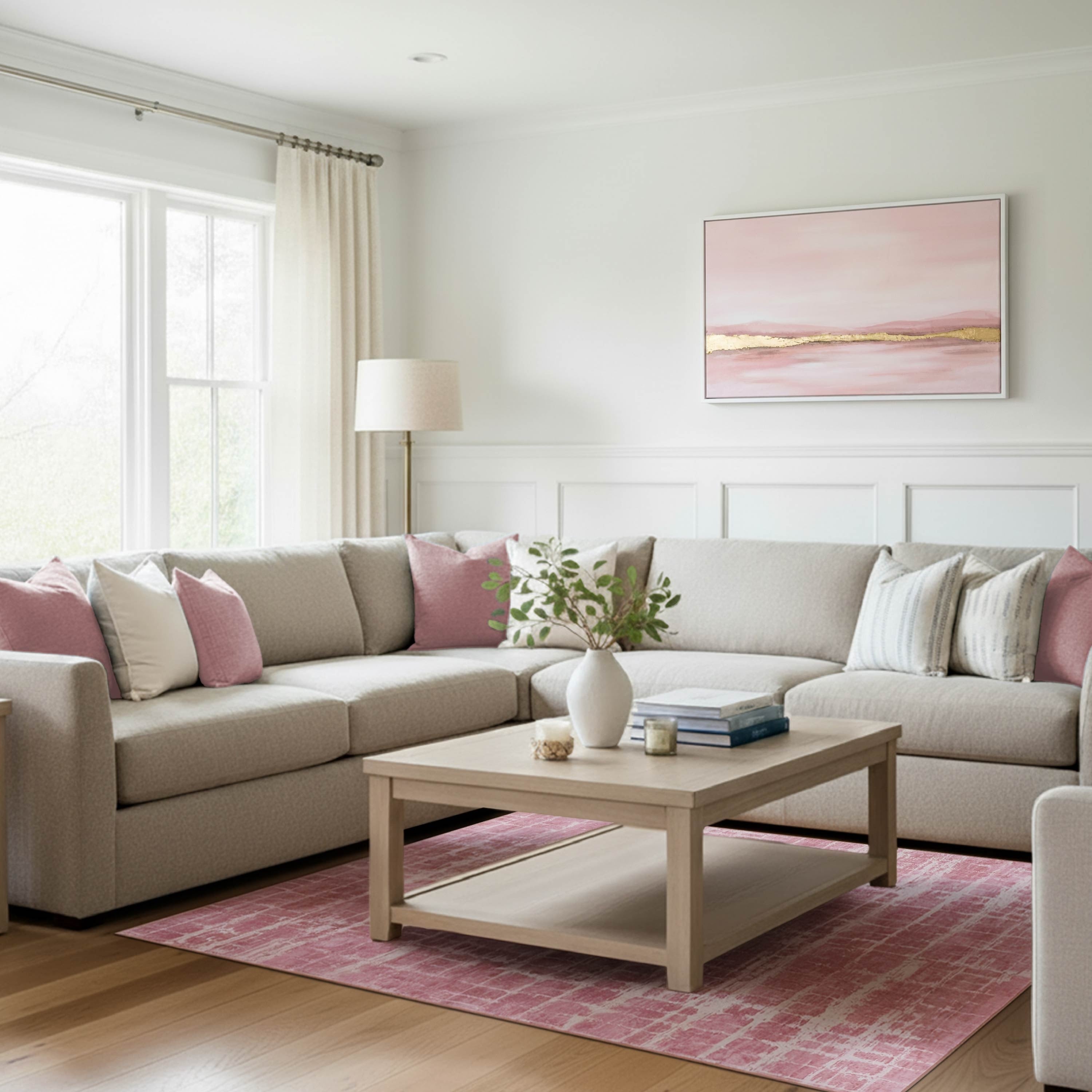 Wyatt Ash Dream Ultra Soft Machine Washable Printed Chenille Rugs