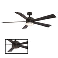 Wynd Indoor And Outdoor 5 Blade Smart Ceiling Fan 60In With 3000K Led Light Kit And Wall Control