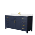 Wyndham Collection Beckett 66 Free Standing Single Basin Vanity Set