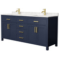 Wyndham Collection Beckett 72 Free Standing Double Basin Vanity Set