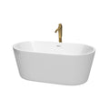 Wyndham Collection Carissa 60 Inch Freestanding Bathtub In White