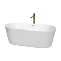 Wyndham Collection Carissa 67 Inch Freestanding Bathtub In White