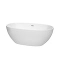 Wyndham Collection Juno White 63 Inch Freestanding Bathtub