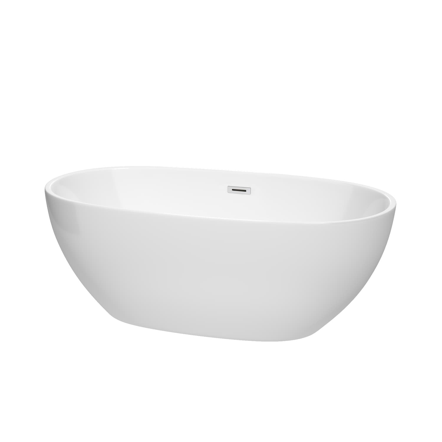 Wyndham Collection Juno White 63 Inch Freestanding Bathtub
