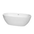 Wyndham Collection Juno White 67 Inch Freestanding Bathtub