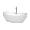 Wyndham Collection Rebecca 65 Inch Freestanding Bathtub With Faucet