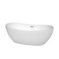 Rebecca 65 Inch Freestanding White Bathtub With Trim Options
