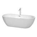 Wyndham Collection Soho 72 Inch Freestanding Bathtub With Faucet
