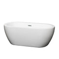 Wyndham Collection Soho White Soaking Bathtub