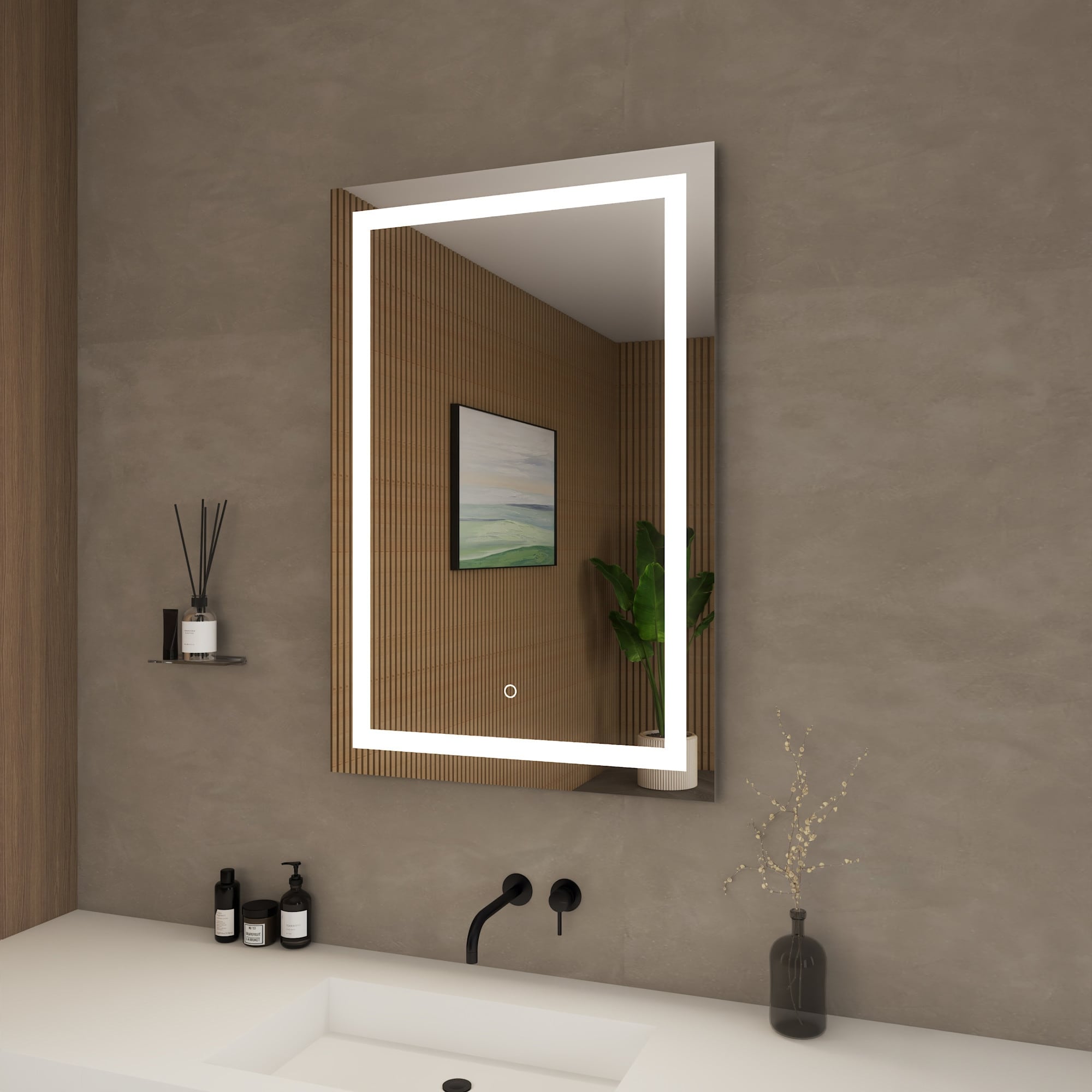 Wyndham Collection Wczledalm2436 Lucia 24 W X 36 H Rectangular Flat