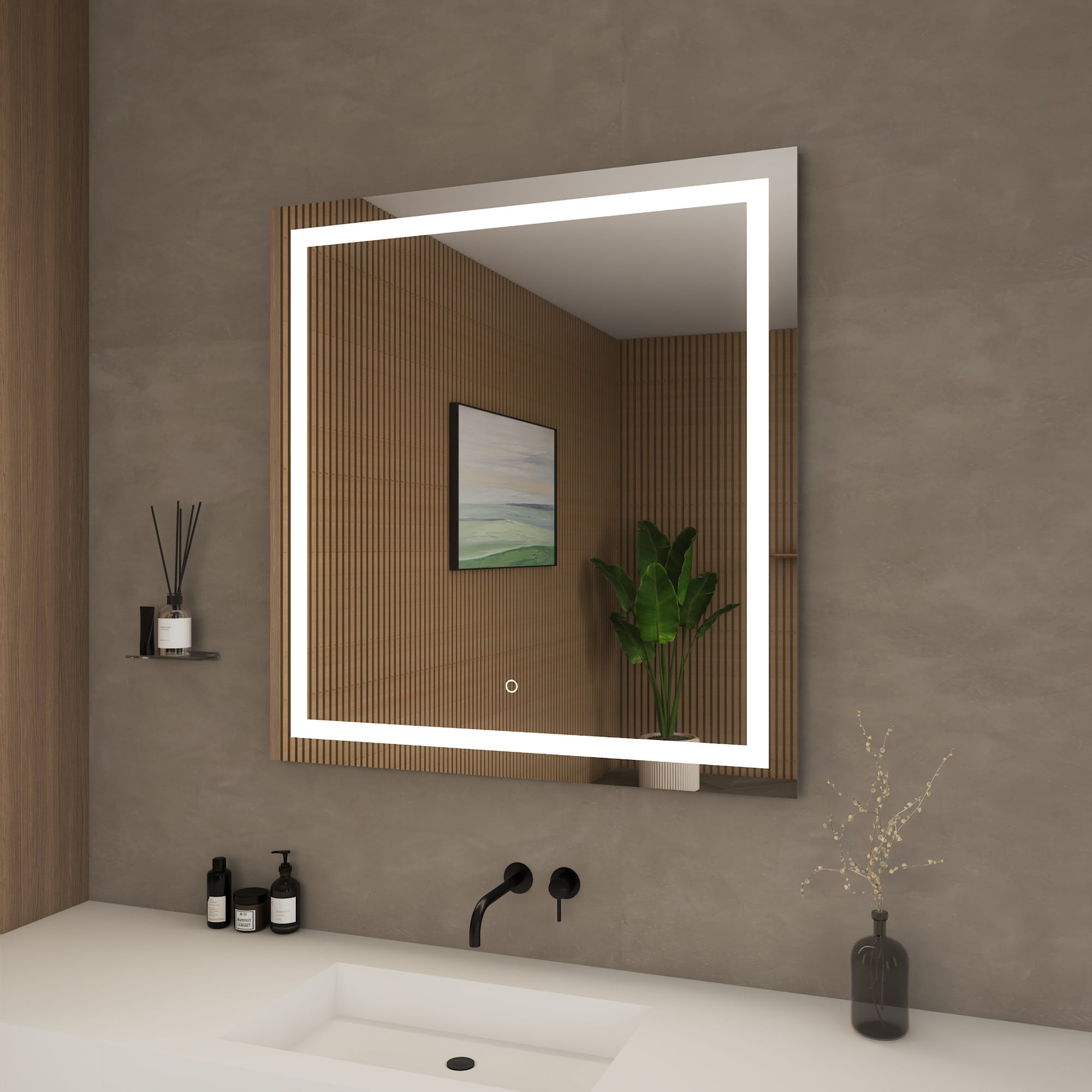 Wyndham Collection Wczledalm3436 Lucia 34 W X 36 H Rectangular Flat