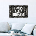 Wynwood Studio All A Dream Glitter Typography And Quotes Wall Art Canvas Print White Gray