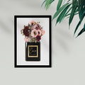 Wynwood Studio Fashion And Glam Framed Wall Art Prints Blush Floral Perfume Perfumes Home D Cor Black Pink 13 X 19