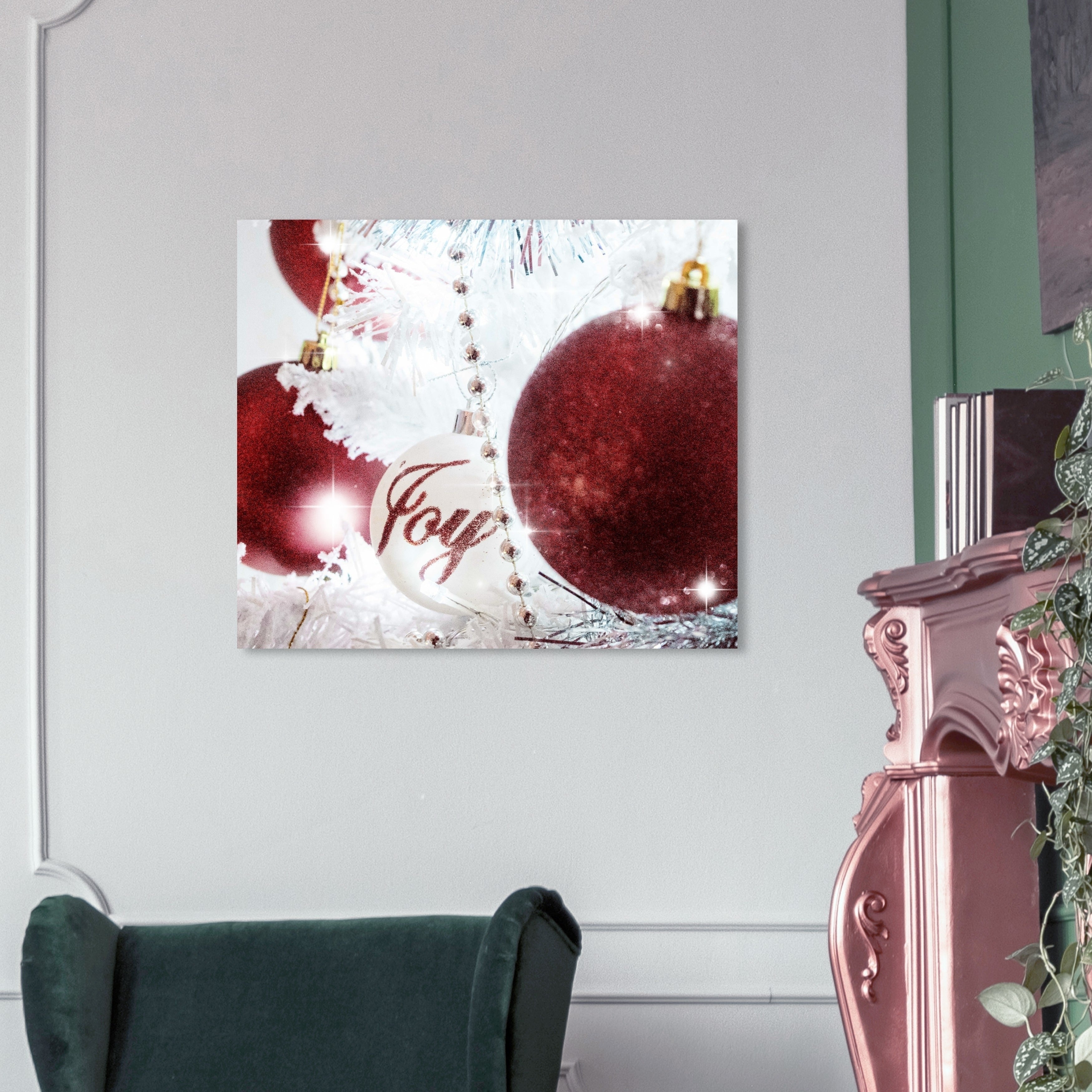 Wynwood Studio Holiday And Seasonal Wall Art Canvas Prints Christmas Ornaments Christmas Home D Cor Red White