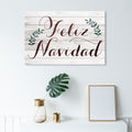 Wynwood Studio Holiday And Seasonal Wall Art Canvas Prints Feliz Navidad Rustic Christmas Home D Cor Brown Green