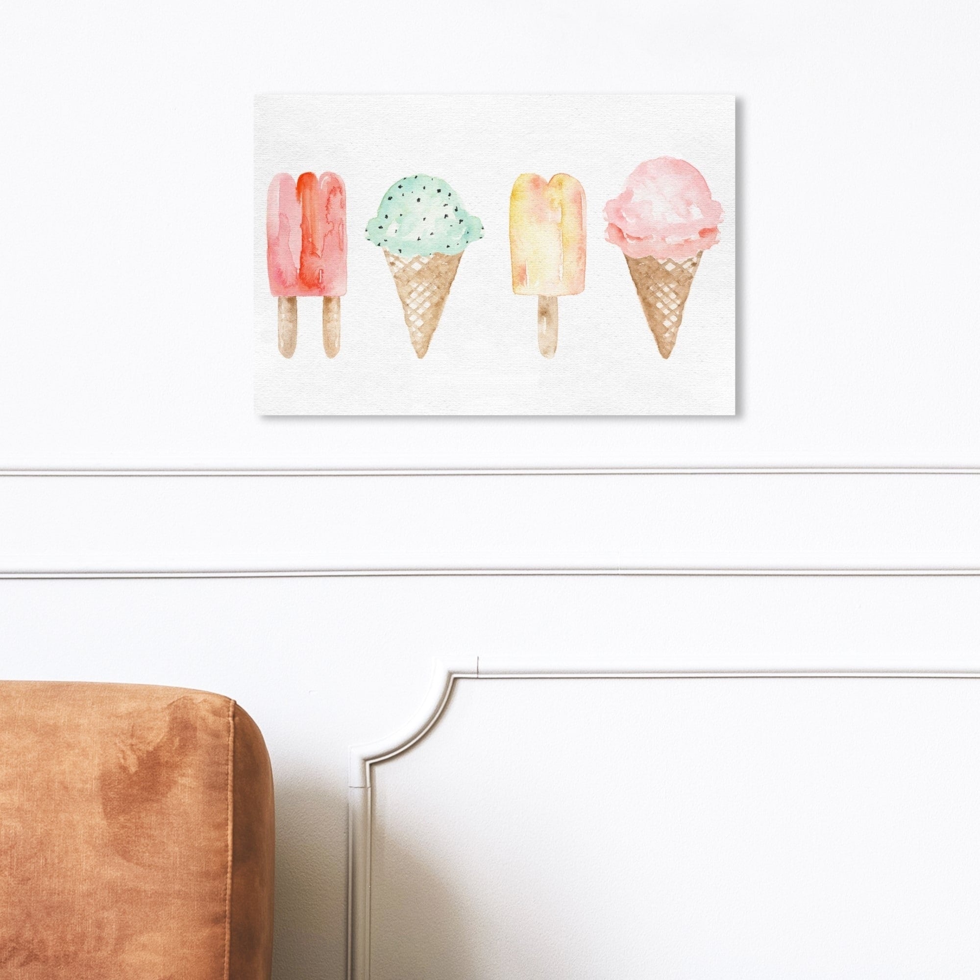 Wynwood Studio Ice Cream You Scream Food And Cuisine Wall Art Canvas Print White Pink