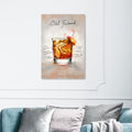Wynwood Studio Old Fashion Cocktail5 Drinks And Spirits Wall Art Canvas Print Cocktails Brown White