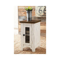 Signature Design By Ashley Wystfield White Brown Chairside End Table