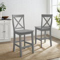 X Back 2Pc Counter Stool Set 21 W X 44 D X 11 H