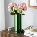X Shaped Handmade Mirrored Glass Table Vase