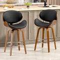 Xinmics Set Of 2 3 4 6 26 Inches Mid Century Swivel Bar Stool Upholstered Counter Height Barstools
