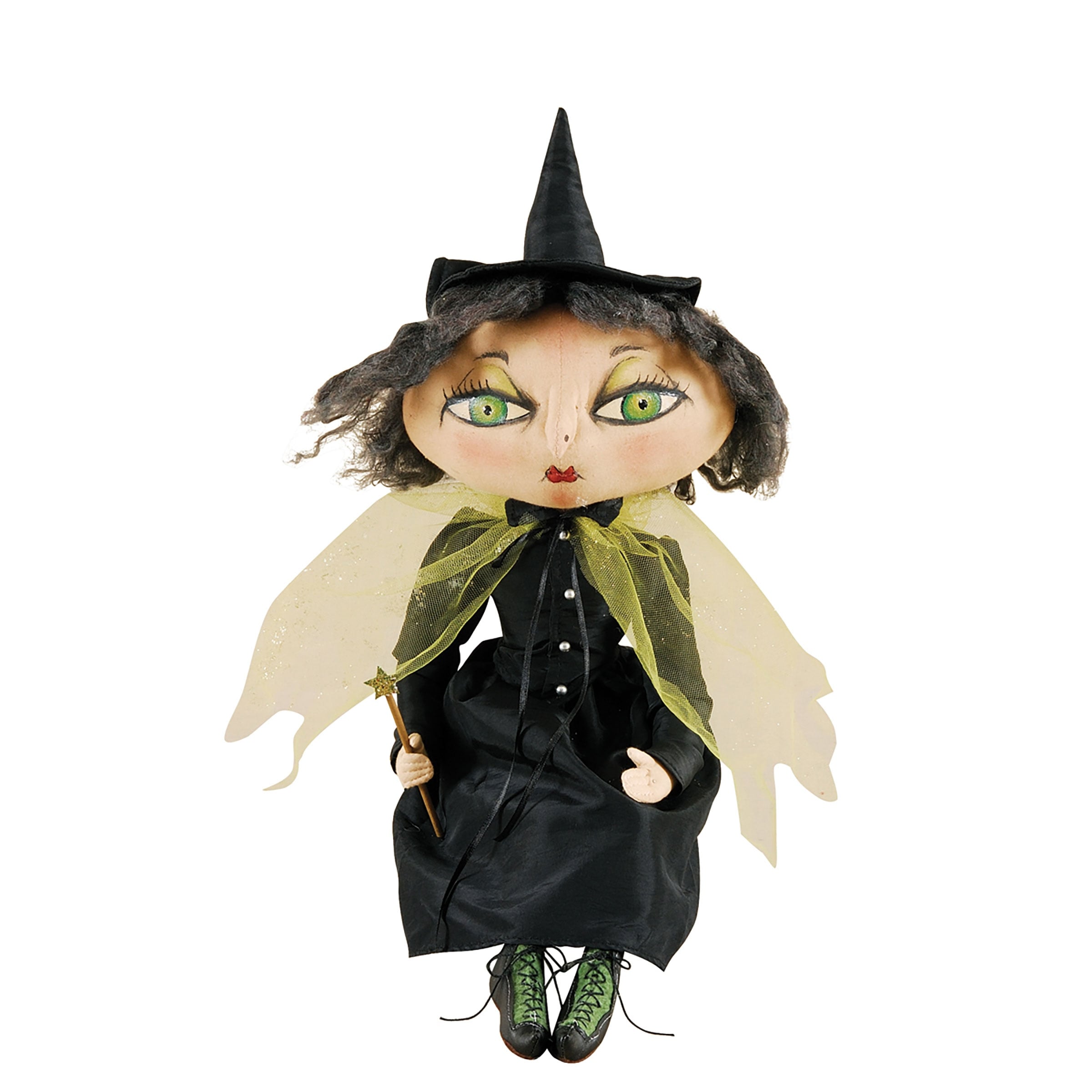 Xanzabelle Witch Joe Spencer Gathered Traditions Art Doll Black