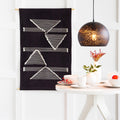 Xavier Hand Embroidered Geometric 23 X 36 Tapestry 24 X 36