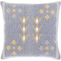 Xenia Hand Woven Denim Blue Boho Throw Pillow
