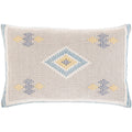 Xenia Hand Woven Pastel Boho 14X22 Inch Lumbar Throw Pillow
