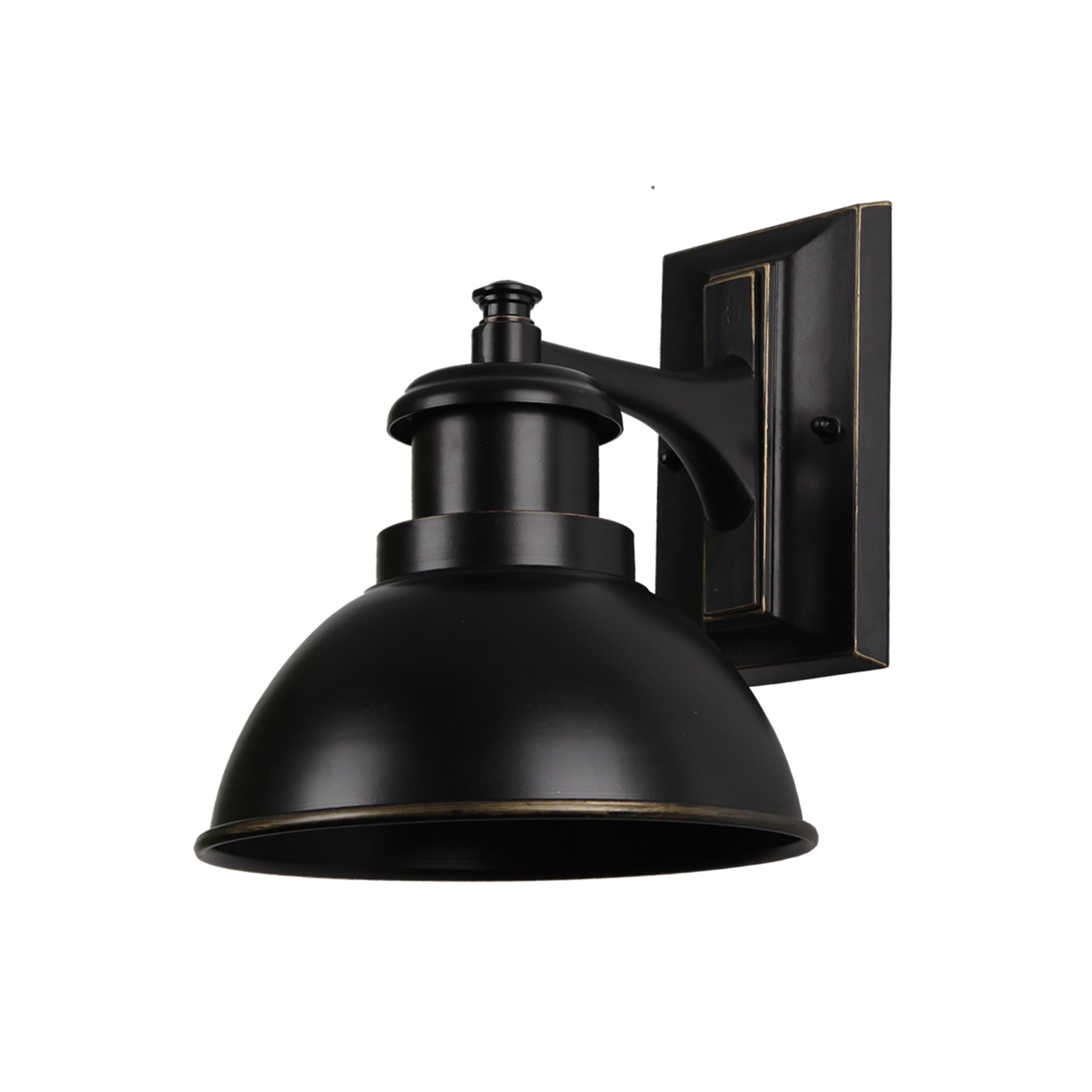 Y Decor 1 Light Outdoor Wall Mounted Light In Imperial Black Finish
