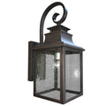 Y Decor 1 Light Outdoor Wall Mounted Light In Rustic Finish