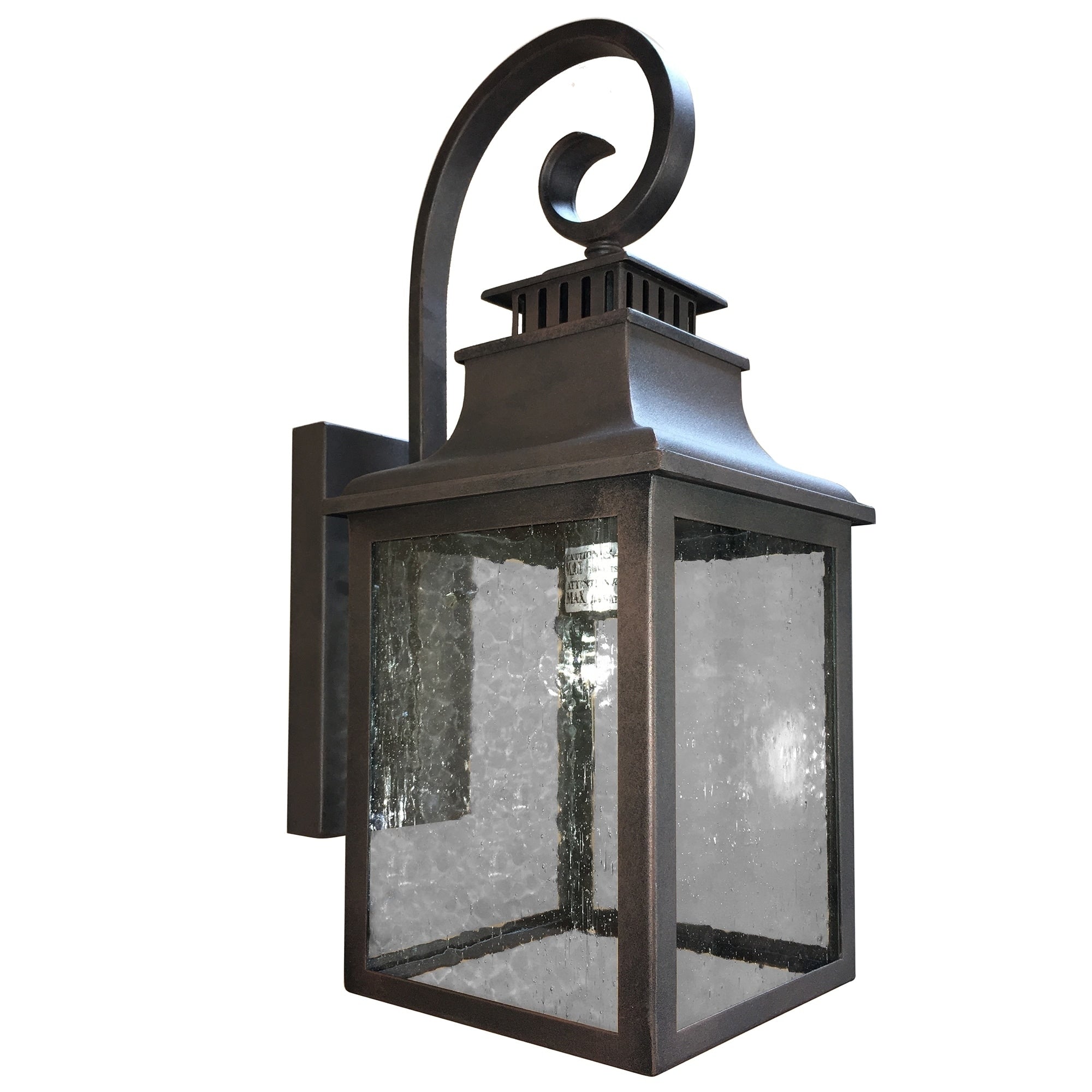 Y Decor 1 Light Outdoor Wall Mounted Light In Rustic Finish