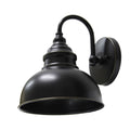 Y Decor 1 Light Outdoor Wall Mounted Light In Imperial Black Finish