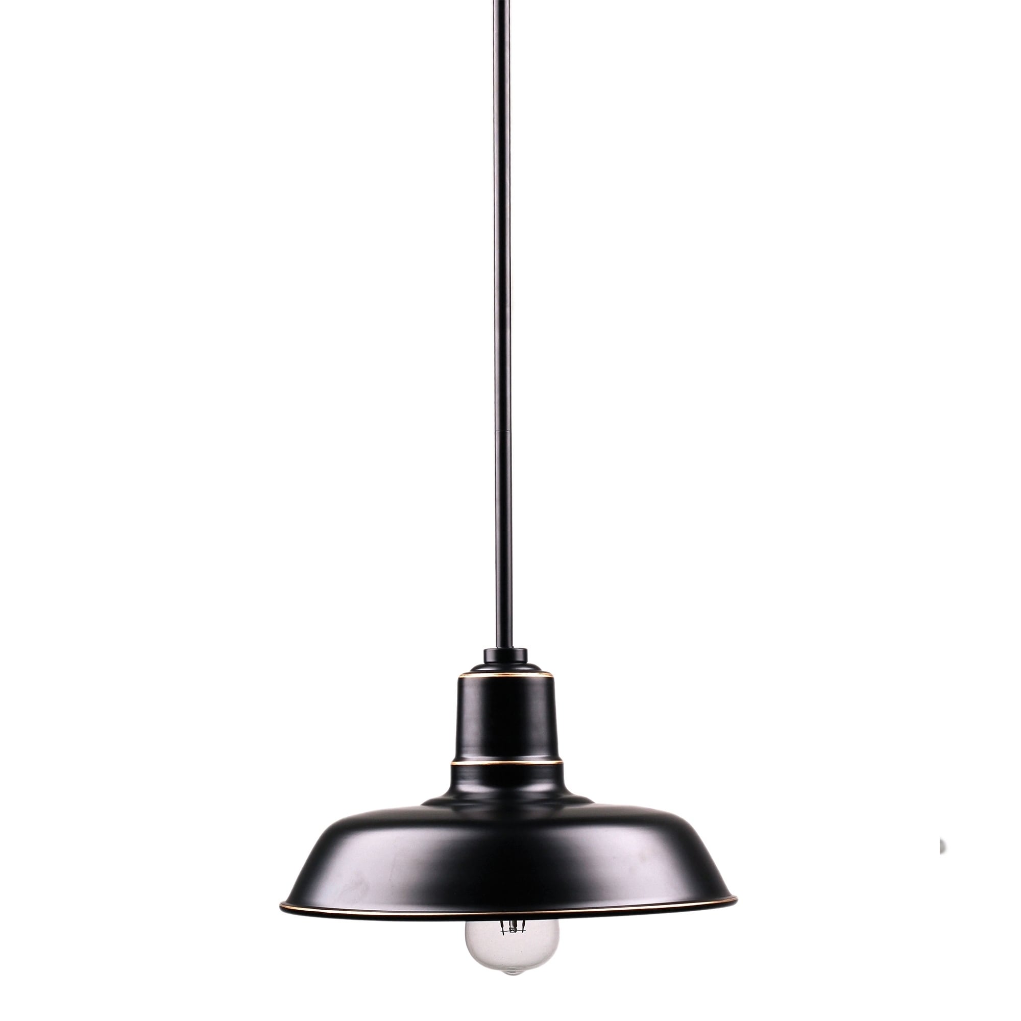 Y Decor Aurora 1 Light Outdoor Pendant In Imperial Black