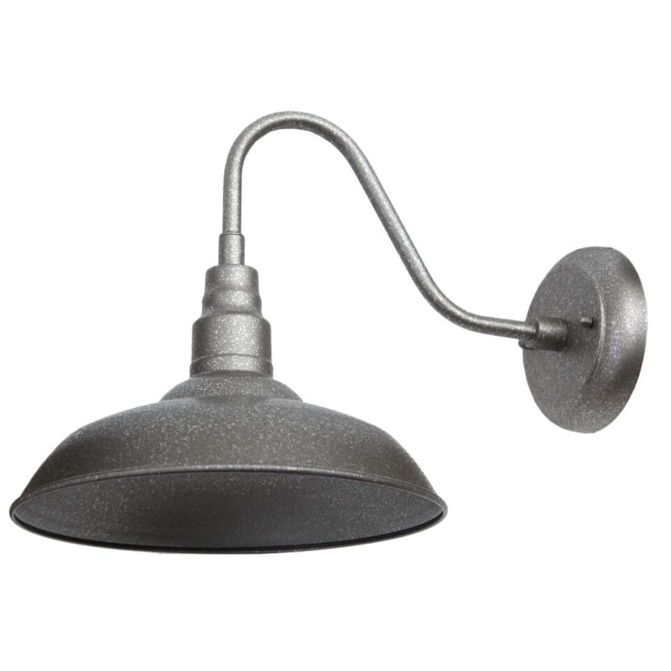 Y Decor Lora 1 Light Outdoor Wall Lighting In Silvertone