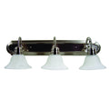 Aa Warehousing Monica 3 Light Vanity Light In Satin Nickel