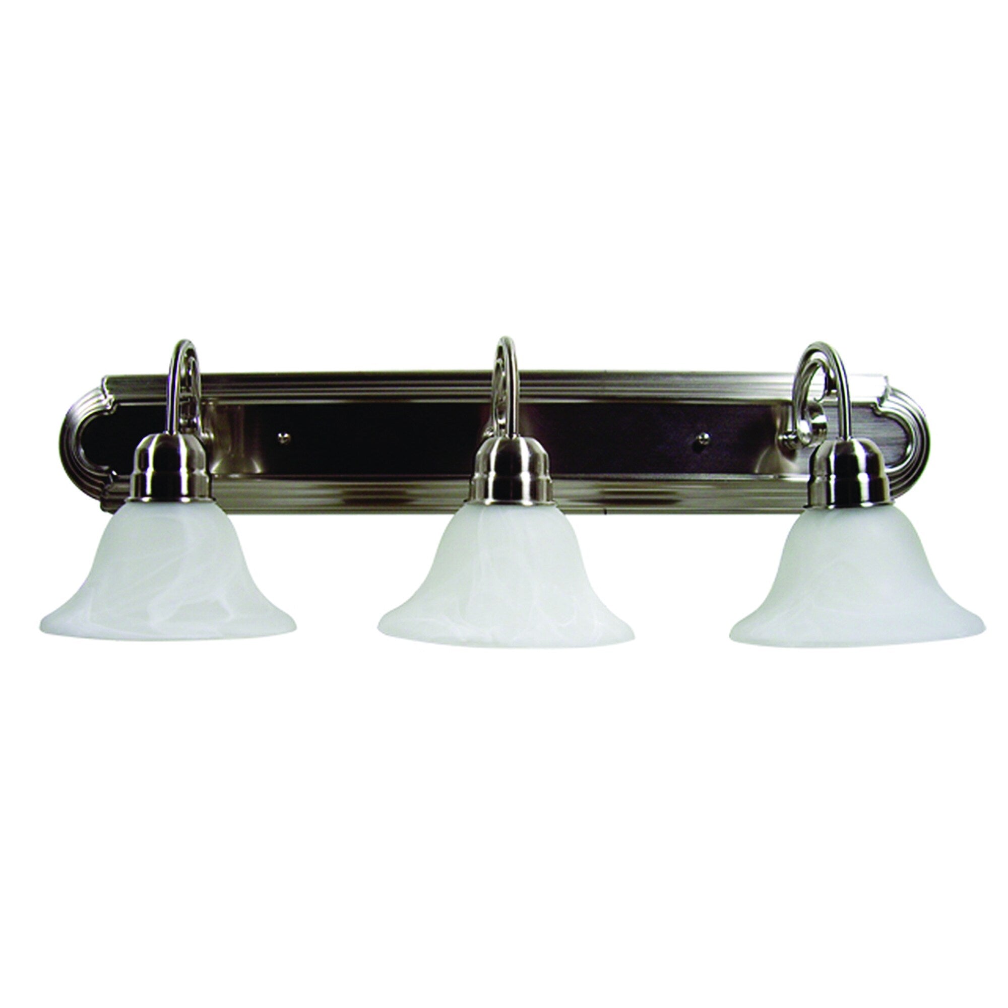 Aa Warehousing Monica 3 Light Vanity Light In Satin Nickel