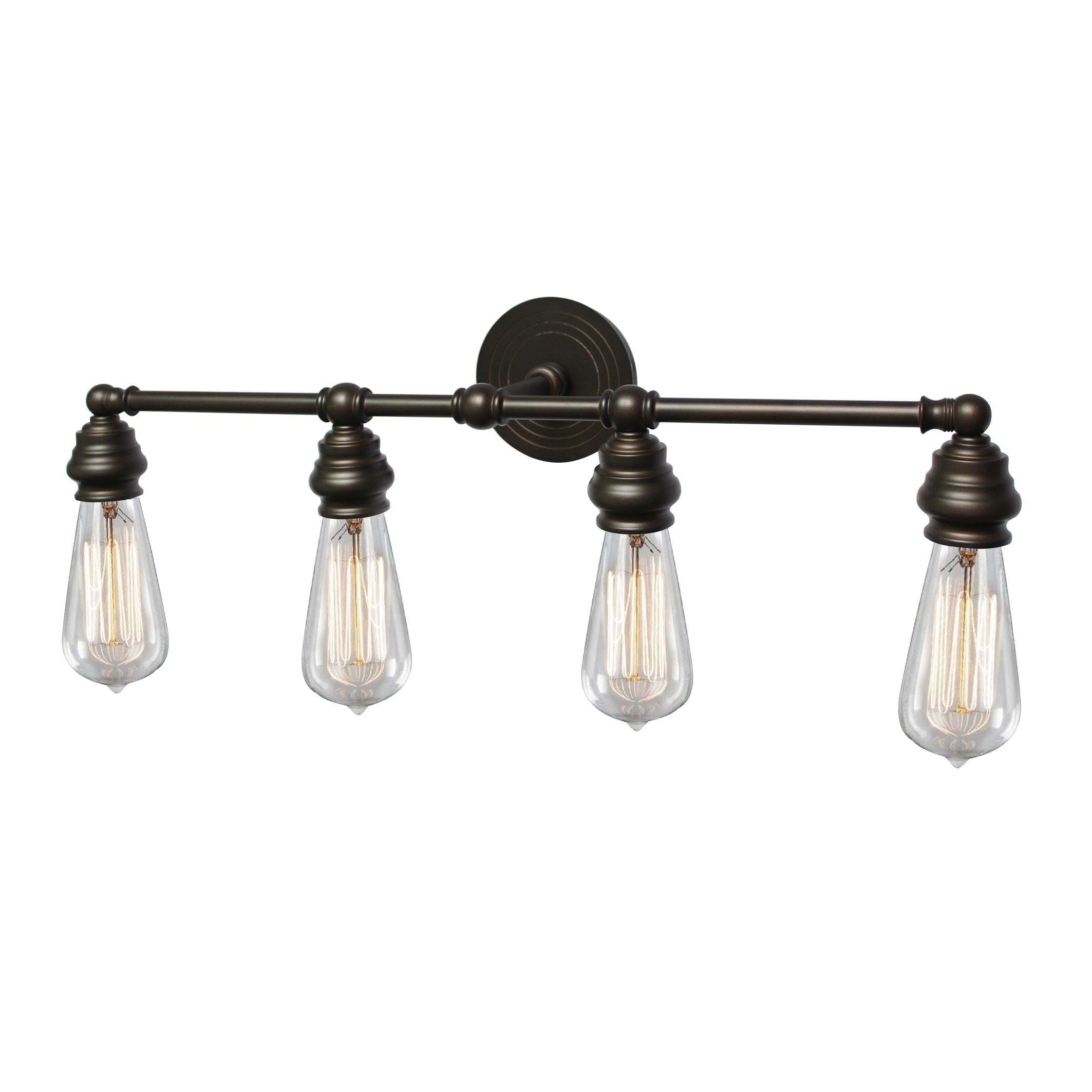 Y Decor Tiffany 4 Light Vanity Light In Oil Rubbed Bronze Finish