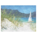 Yacht Waiting At The Coast By Noah Bay Wrapped Canvas Painting Art Print Multi Color