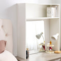 Yak About It Classic Minimal Desk Bookshelf Hutch White By Dormco